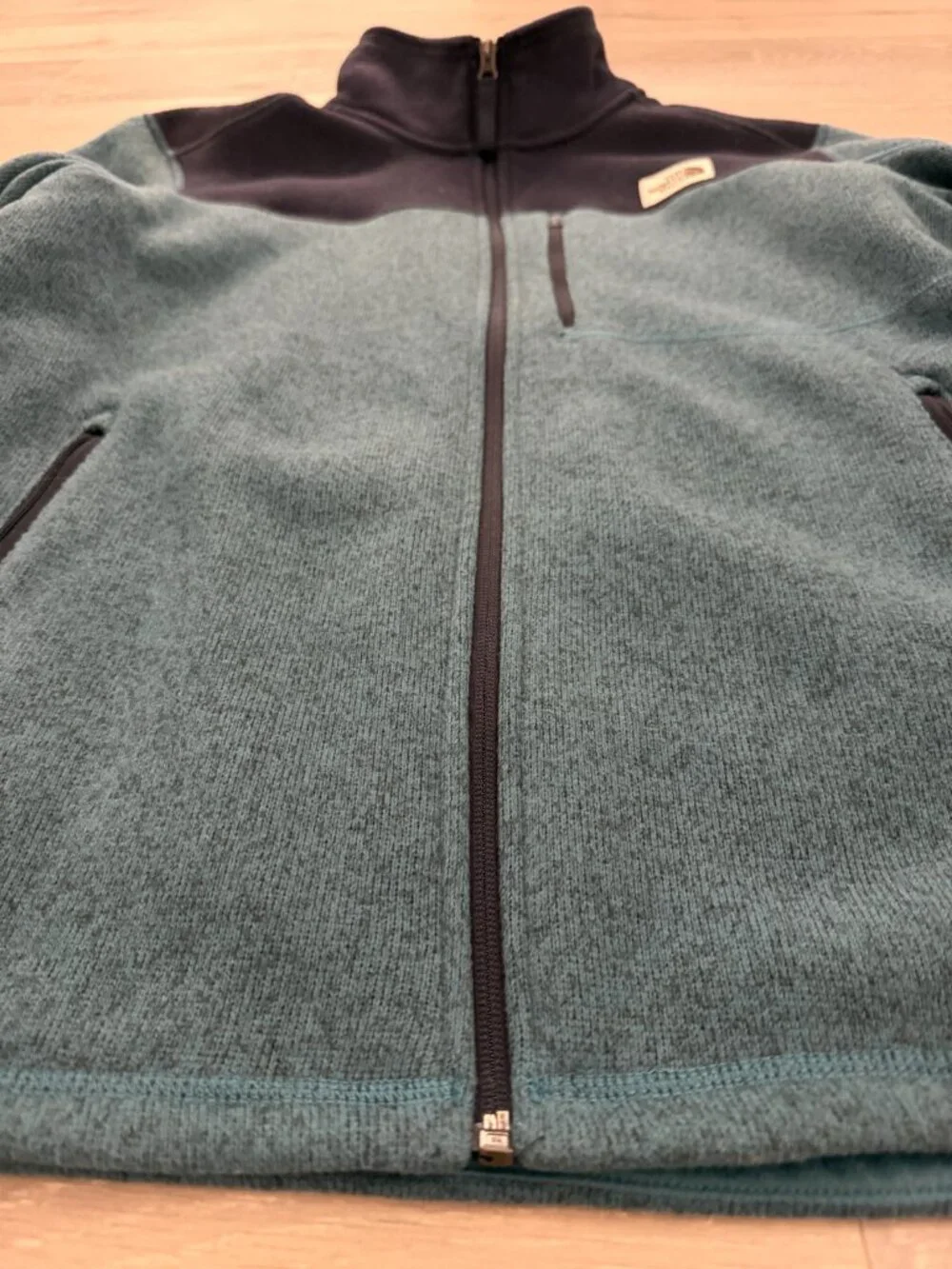 The North Face Gordon Lyons Full Zip Sweater Fleece Jacket Teal Men’s L